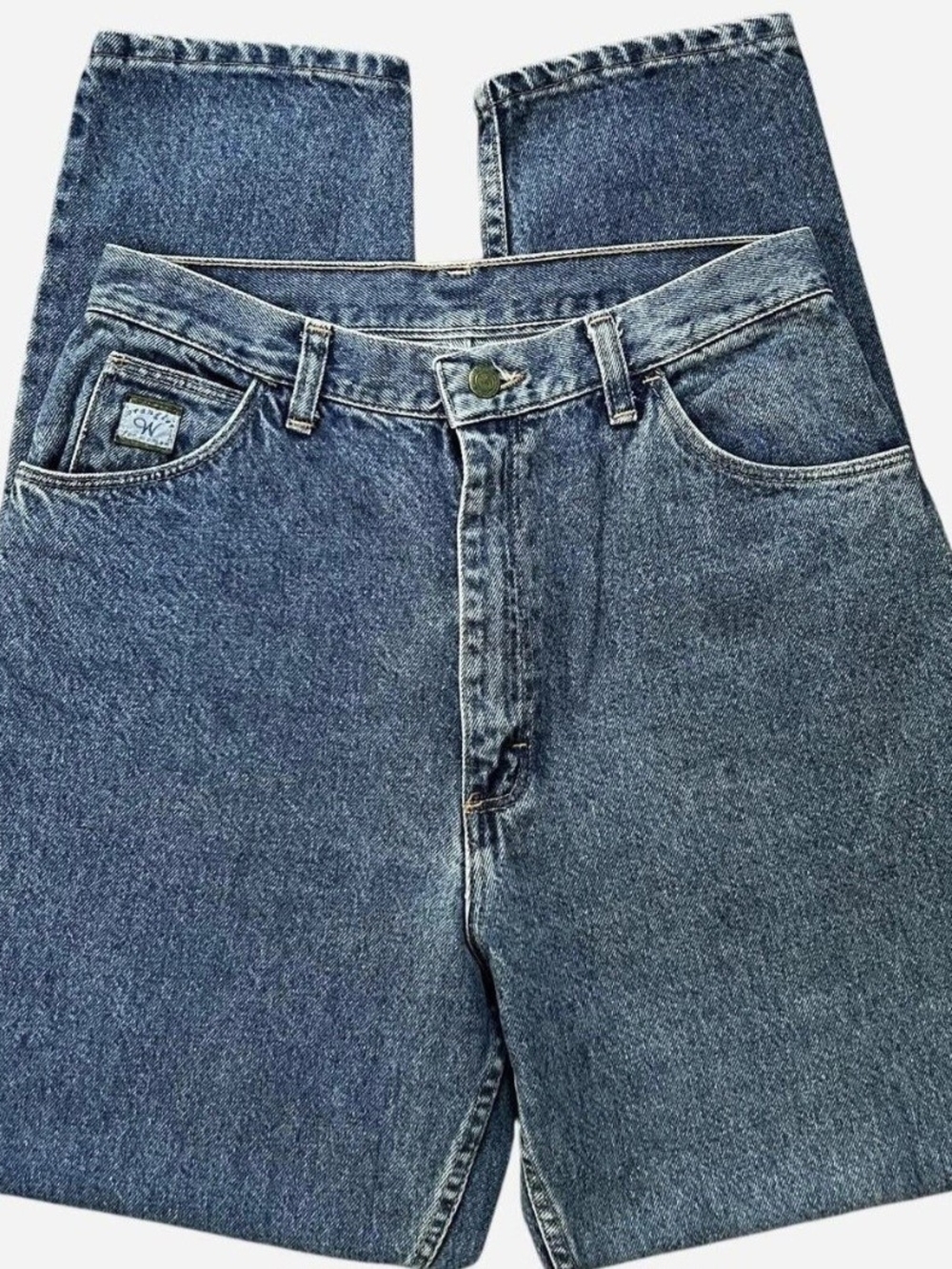 Wrangler Women's Straight-Leg Mid Wash Blue Jeans